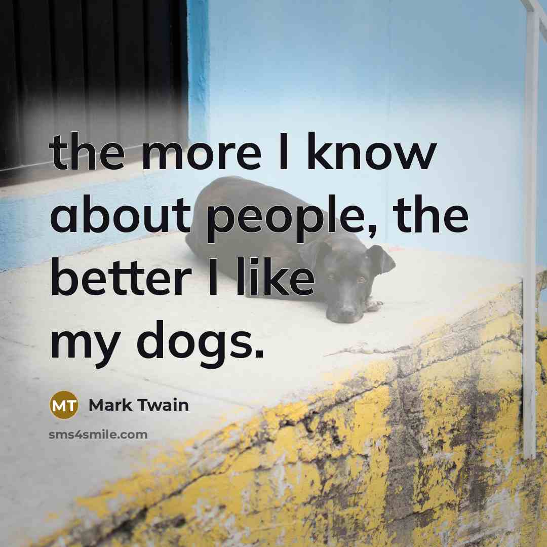 “the more I know about people, the better I like…” quote by Mark Twain
