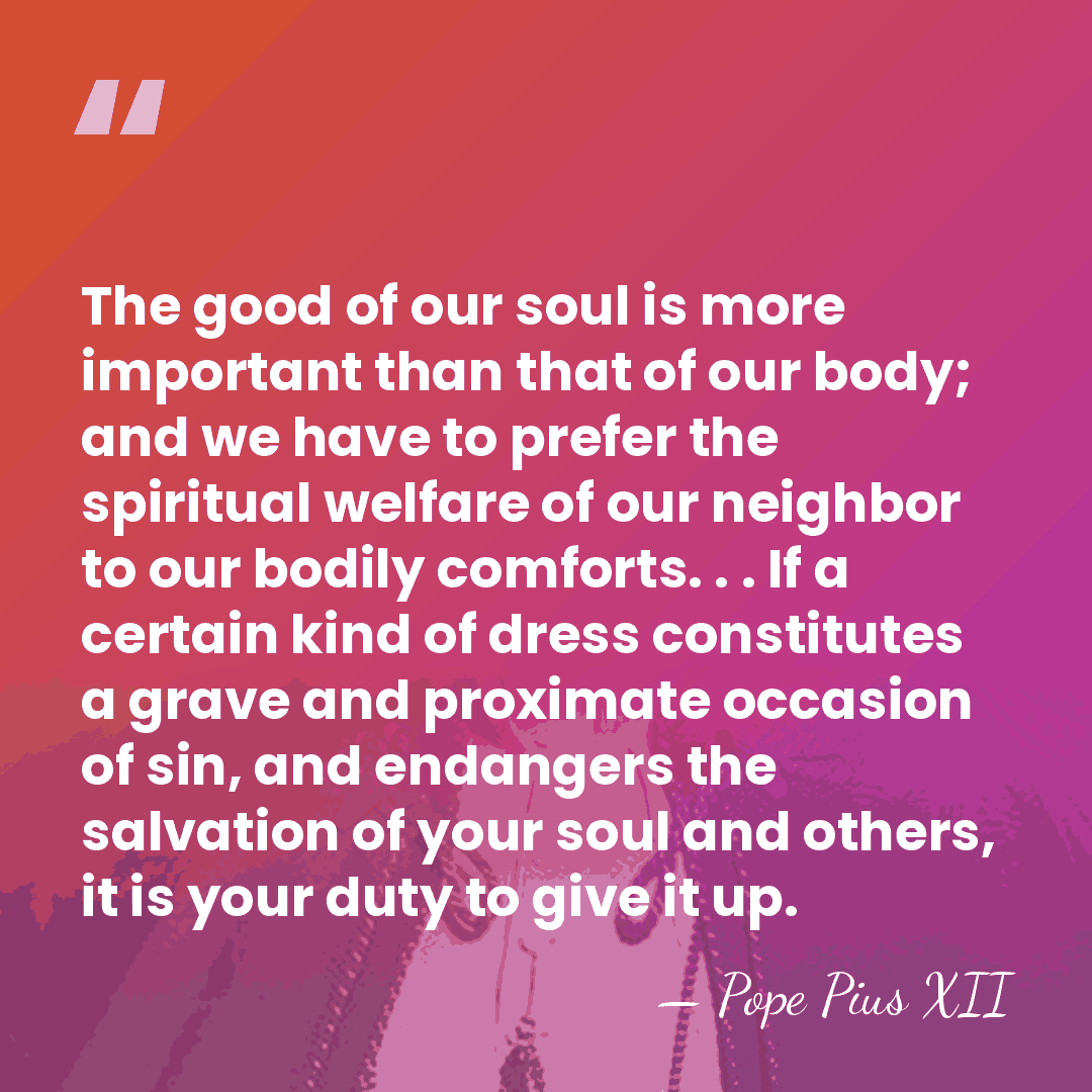 The good of our soul is more important than that of our&hellip; - Pope Pius XII