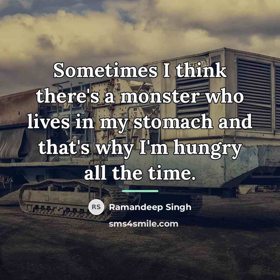 “Sometimes I think there's a monster who lives in my…” quote by Ramandeep Singh