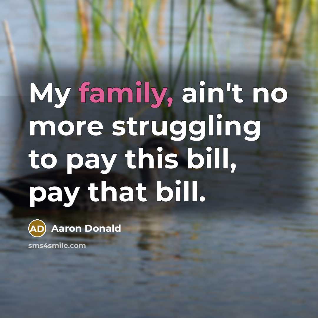 “My family, ain't no more struggling to pay this bill,…” quote by Aaron Donald