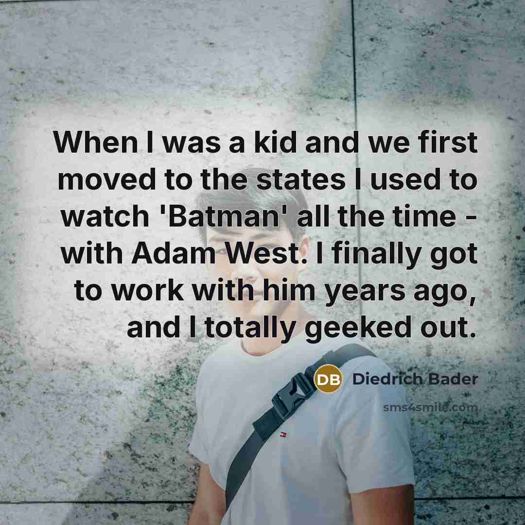 “When I was a kid and we first moved to…” quote by Diedrich Bader