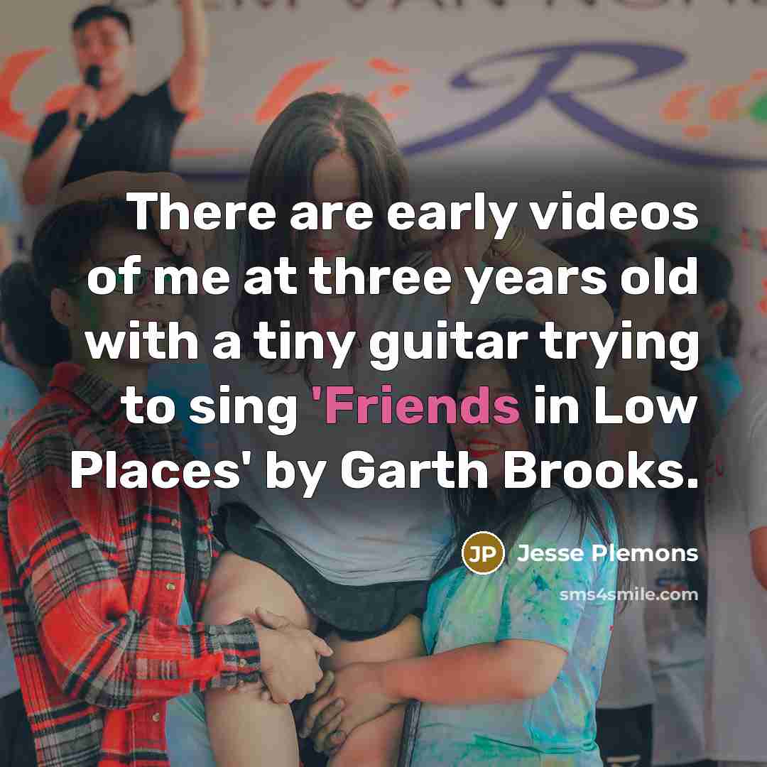 “There are early videos of me at three years old…” quote by Jesse Plemons
