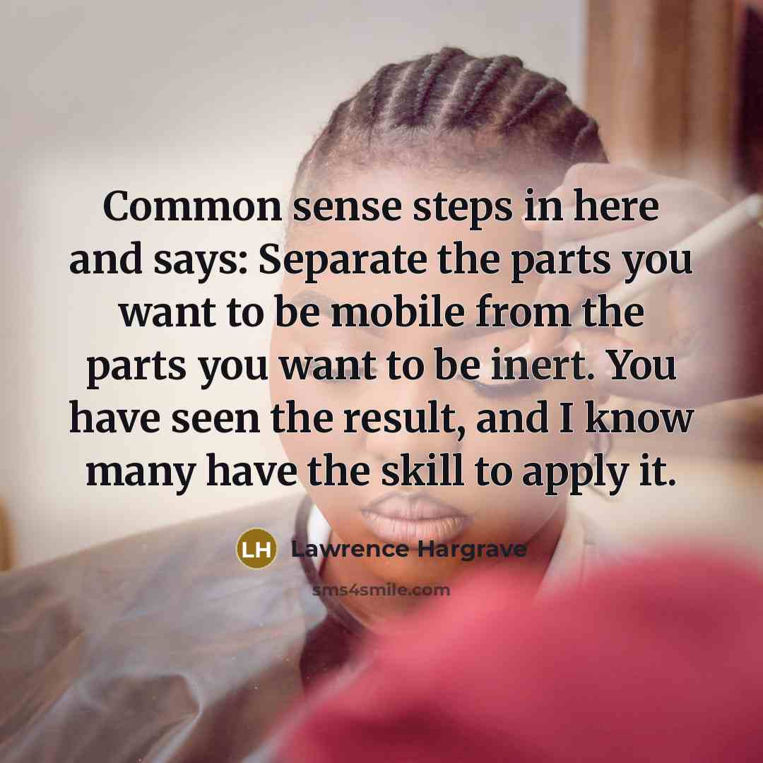 “Common sense steps in here and says: Separate the parts…” quote by Lawrence Hargrave