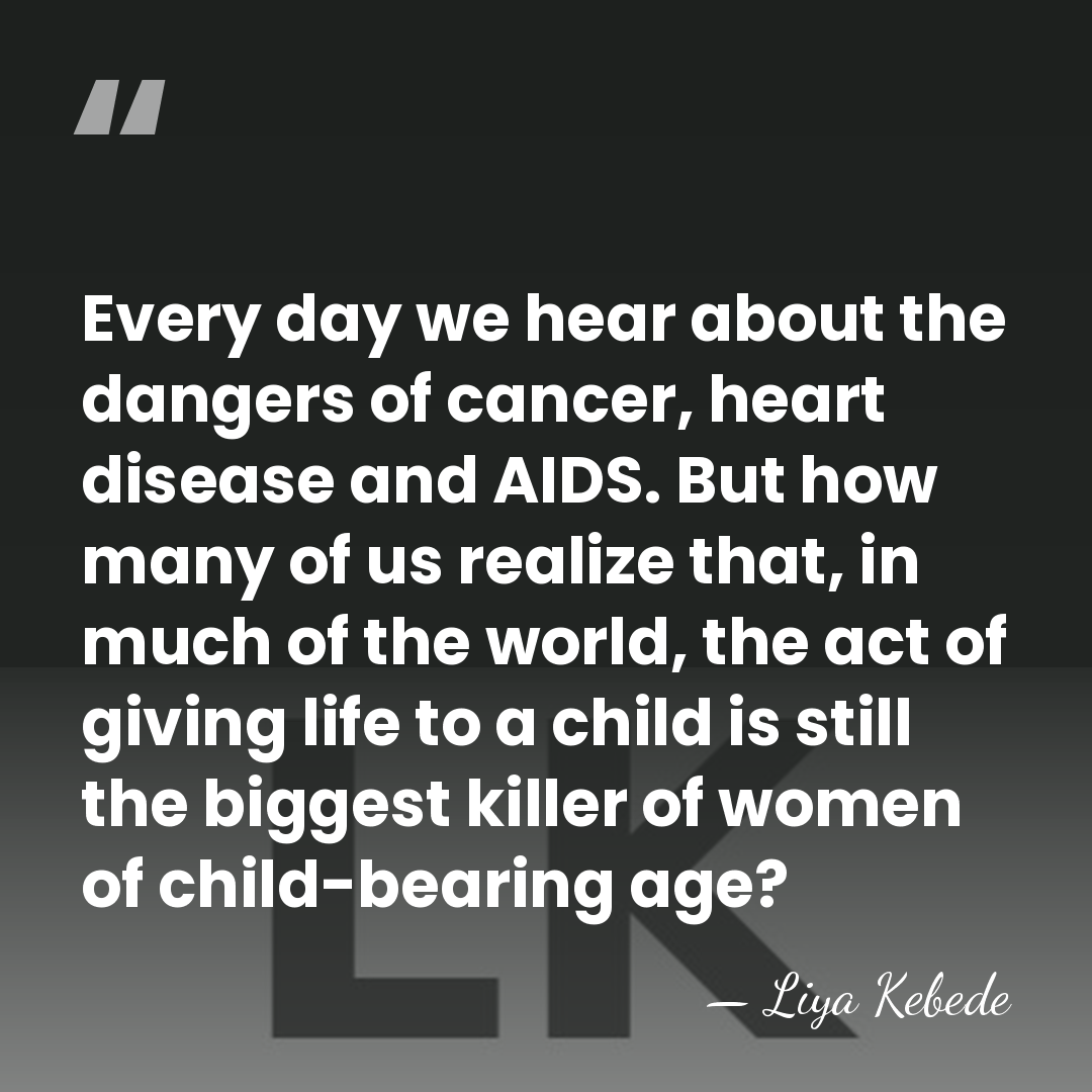 Every day we hear about the dangers of cancer, heart disease and&hellip; - Liya Kebede
