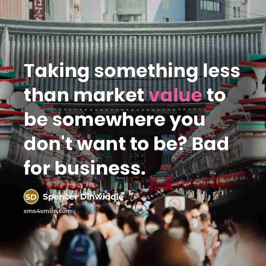 “Taking something less than market value to be somewhere you…” quote by Spencer Dinwiddie