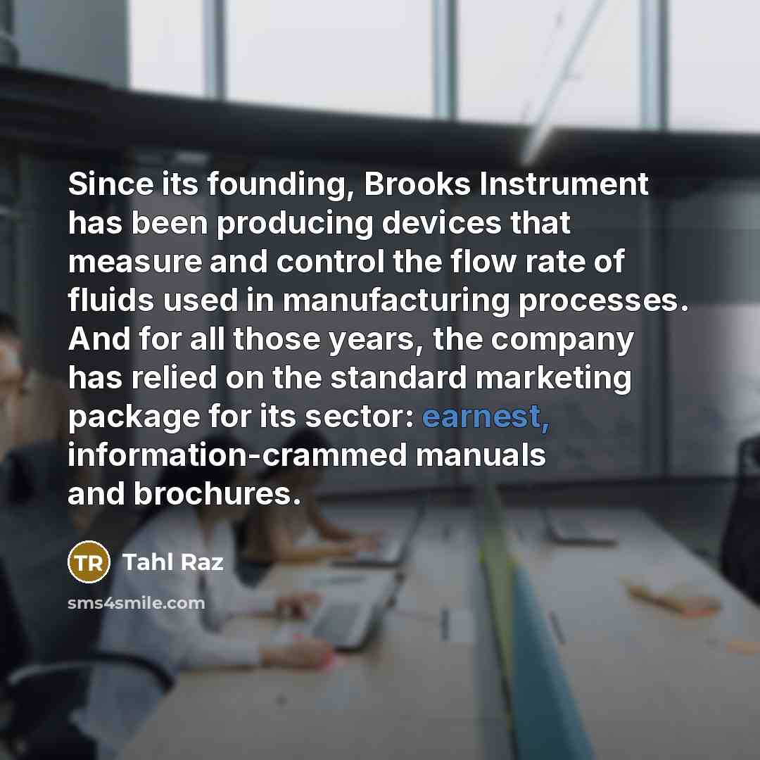 “Since its founding, Brooks Instrument has been producing devices that…” quote by Tahl Raz