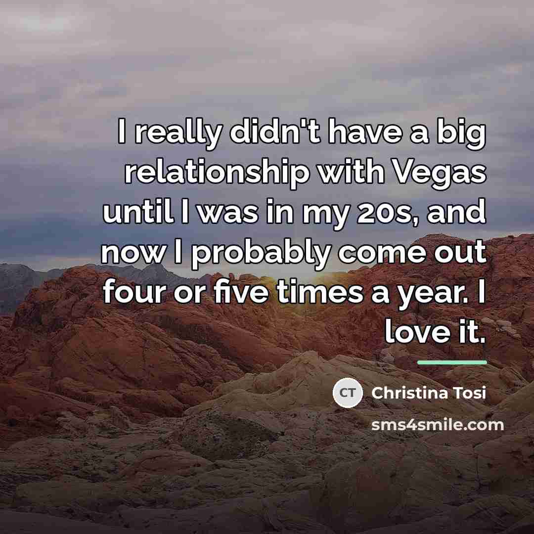 “I really didn't have a big relationship with Vegas until…” quote by Christina Tosi