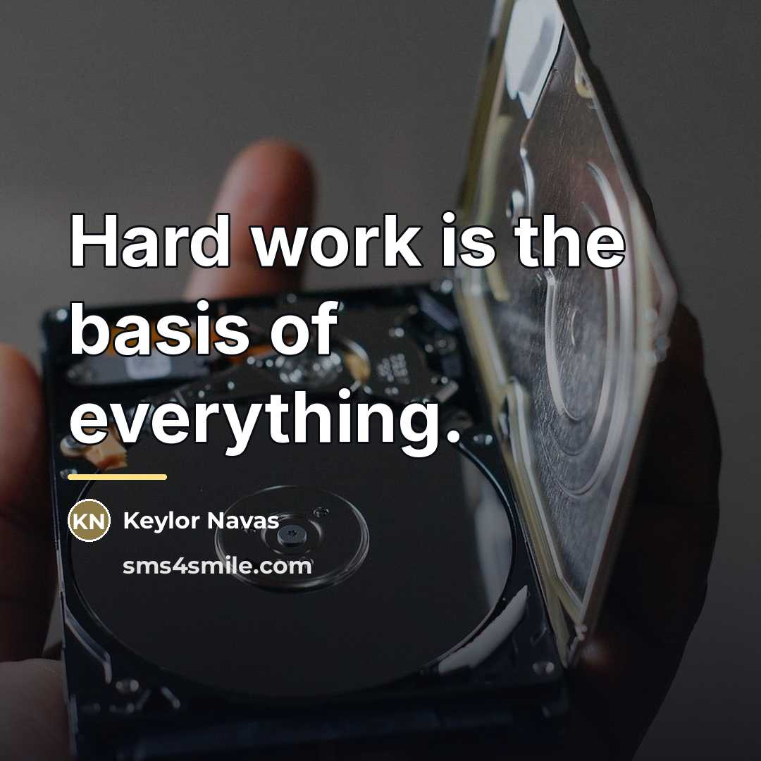 “Hard work is the basis of everything.…” quote by Keylor Navas