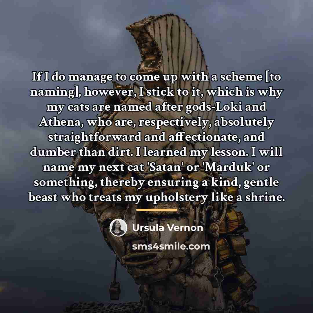 “If I do manage to come up with a scheme…” quote by Ursula Vernon