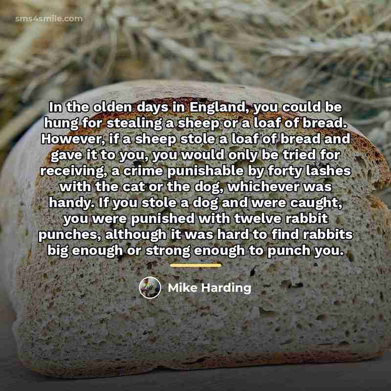 “In the olden days in England, you could be hung…” quote by Mike Harding