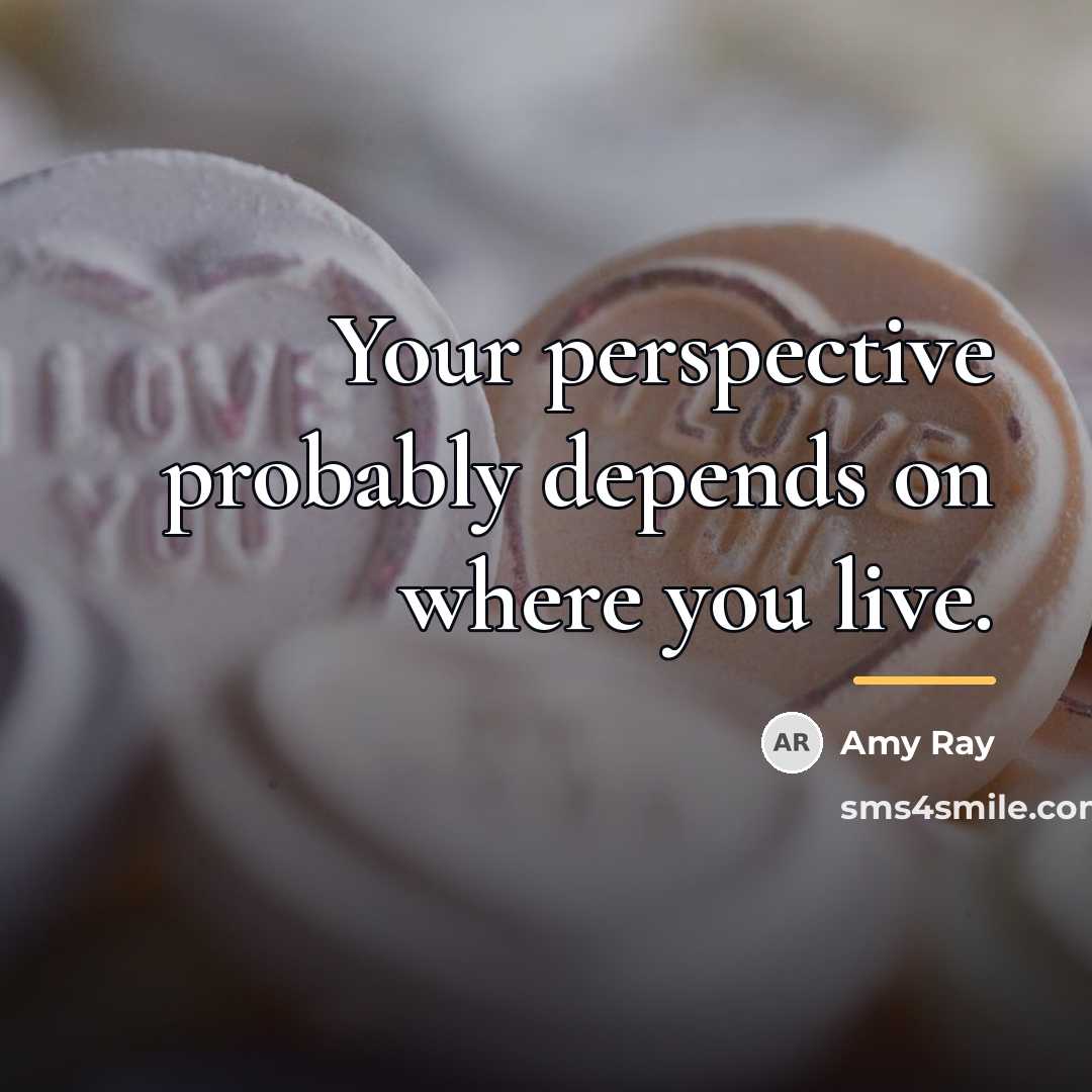 “Your perspective probably depends on where you live.…” quote by Amy Ray