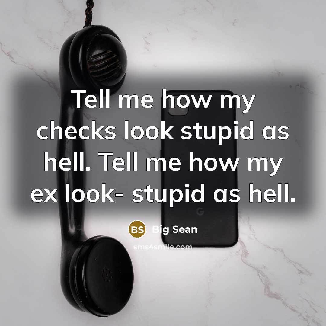 “Tell me how my checks look stupid as hell. Tell…” quote by Big Sean