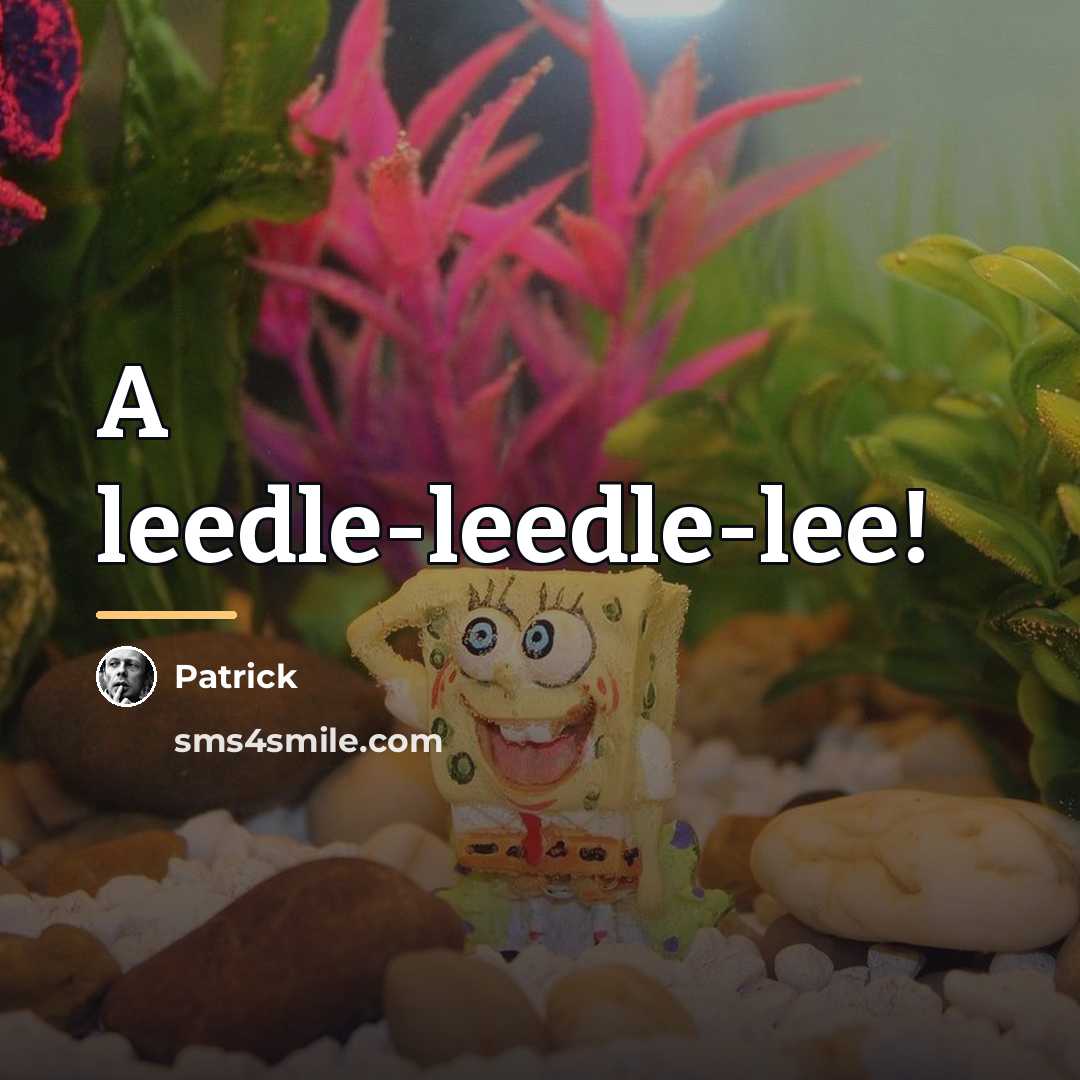 “A leedle-leedle-lee!…” quote by Patrick