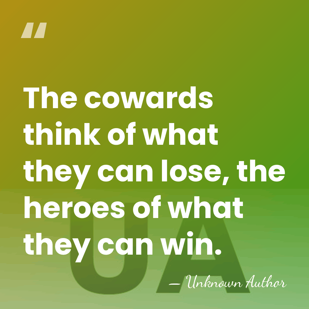 The cowards think of what they can lose, the heroes of what&hellip; - Jean-Michel Charlier