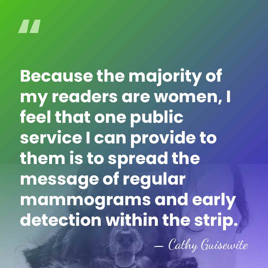 Because the majority of my readers are women, I feel that one&hellip; - Cathy Guisewite
