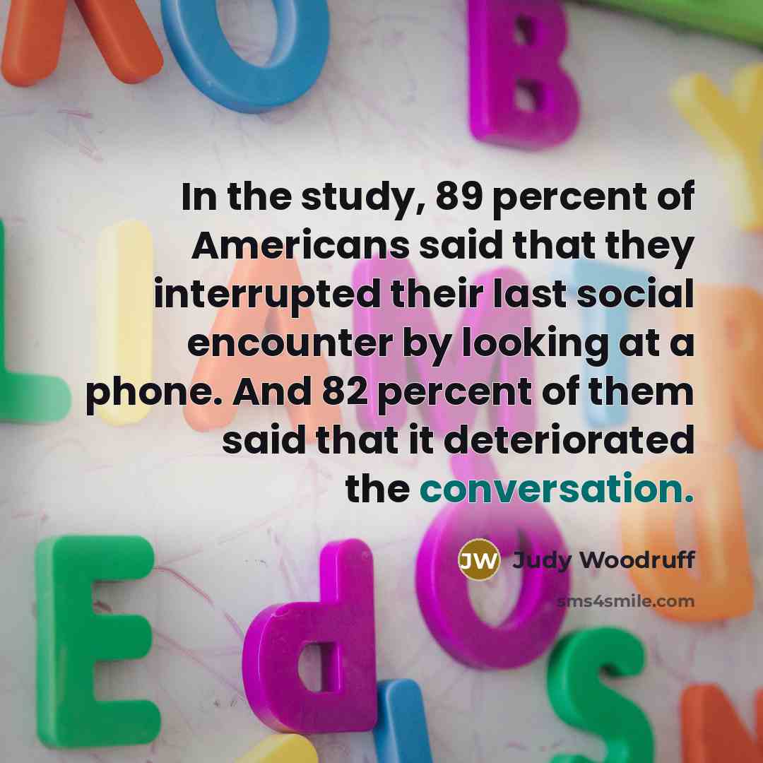 “In the study, 89 percent of Americans said that they…” quote by Judy Woodruff