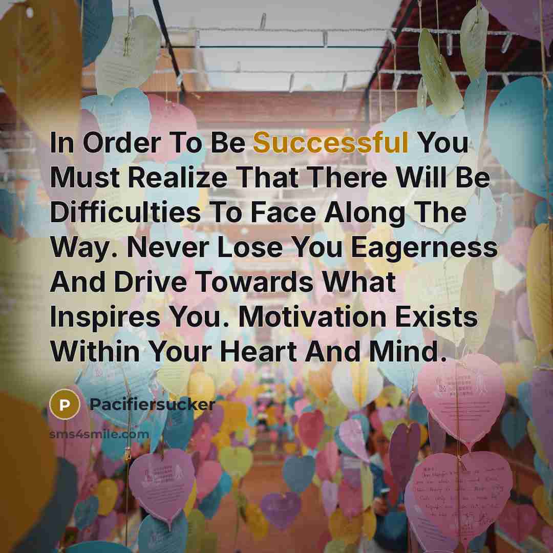 “In Order To Be Successful You Must Realize That There…” quote by Pacifiersucker