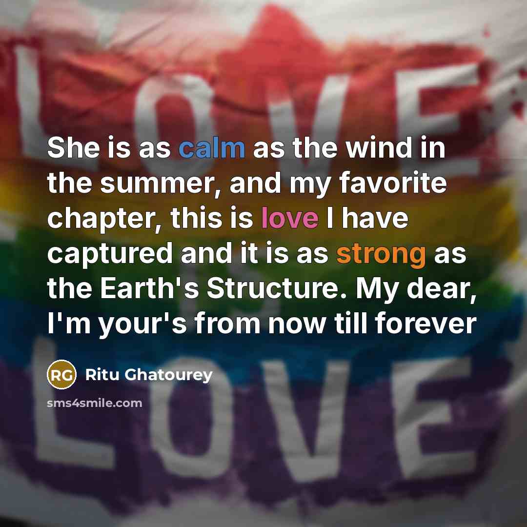 “She is as calm as the wind in the summer,…” quote by Ritu Ghatourey