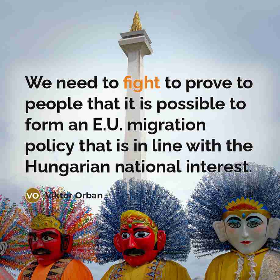“We need to fight to prove to people that it…” quote by Viktor Orban