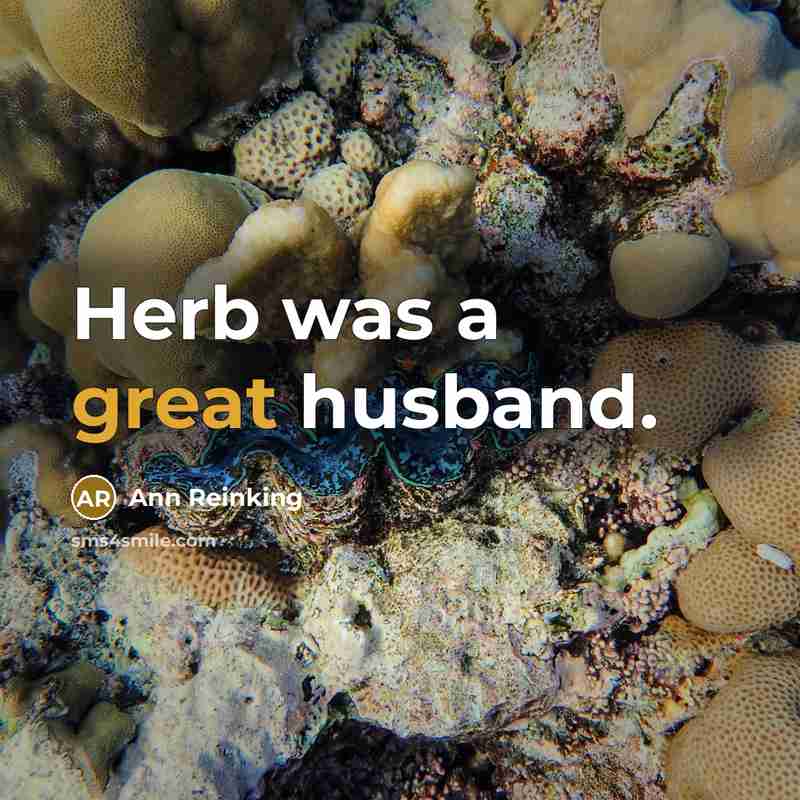 “Herb was a great husband.…” quote by Ann Reinking