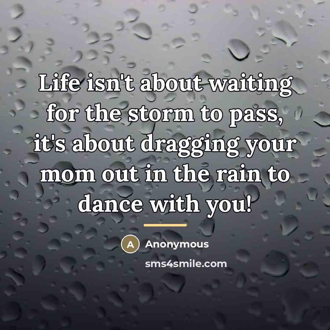 “Life isn't about waiting for the storm to pass, it's…” quote by Anonymous