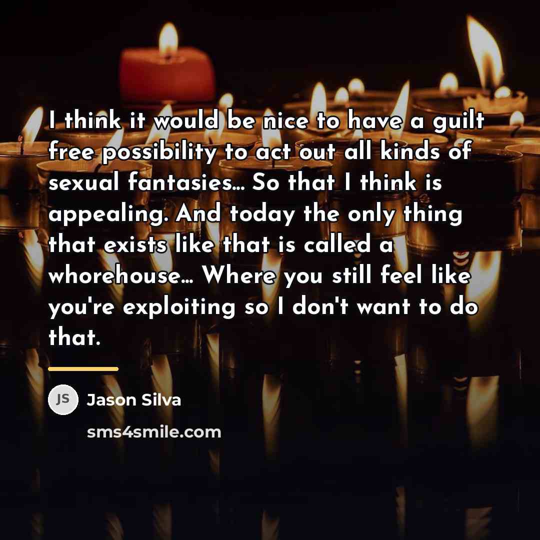“I think it would be nice to have a guilt…” quote by Jason Silva