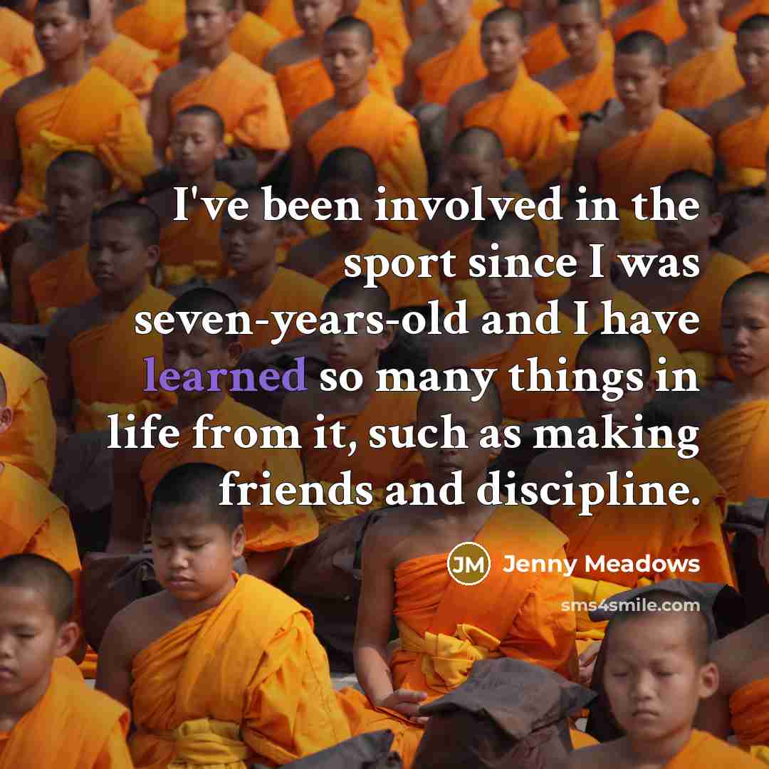 “I've been involved in the sport since I was seven-years-old…” quote by Jenny Meadows