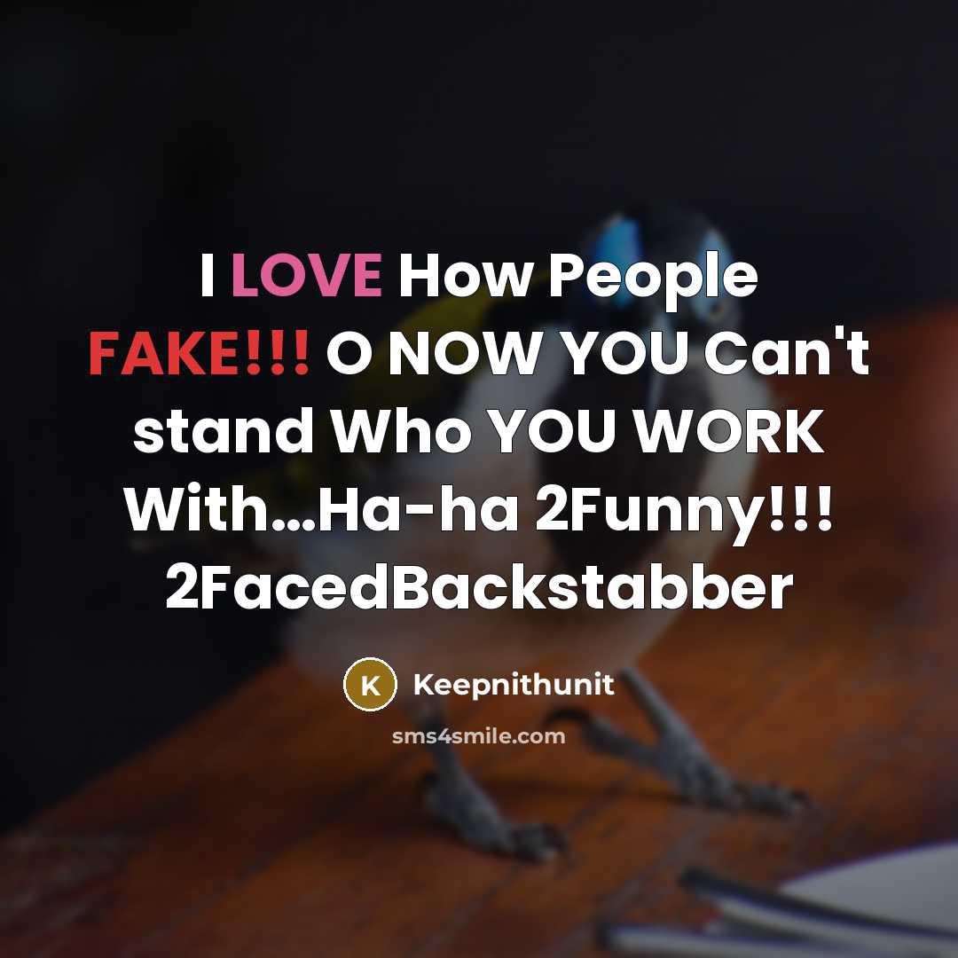 “I LOVE How People FAKE!!! O NOW YOU Can't stand…” quote by Keepnithunit