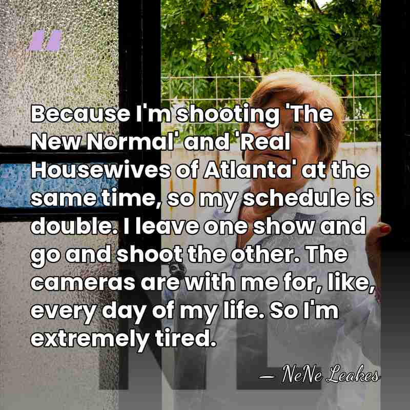 Because I'm shooting 'The New Normal' and 'Real Housewives of Atlanta' at&hellip; - NeNe Leakes