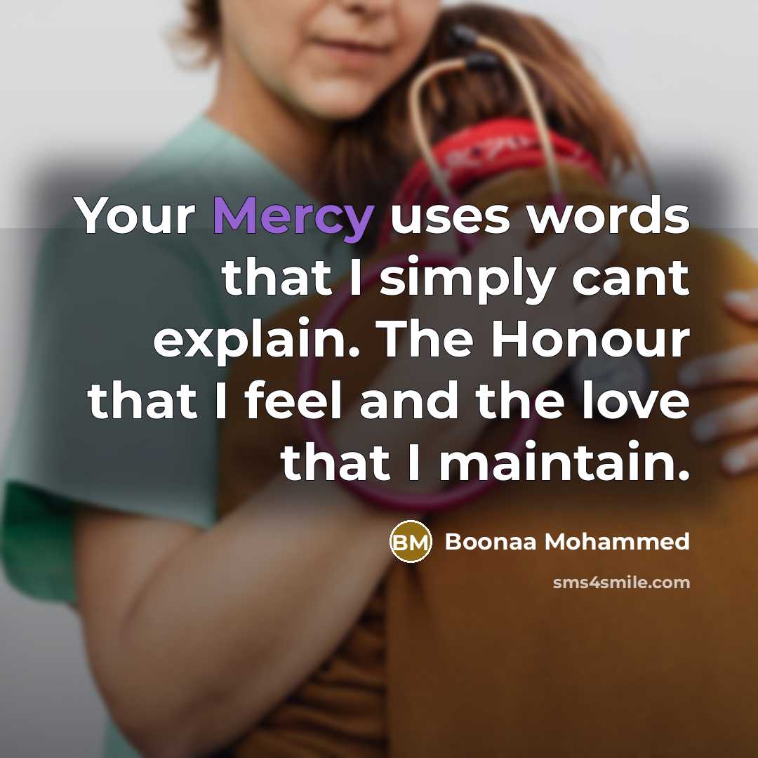 “Your Mercy uses words that I simply cant explain. The…” quote by Boonaa Mohammed