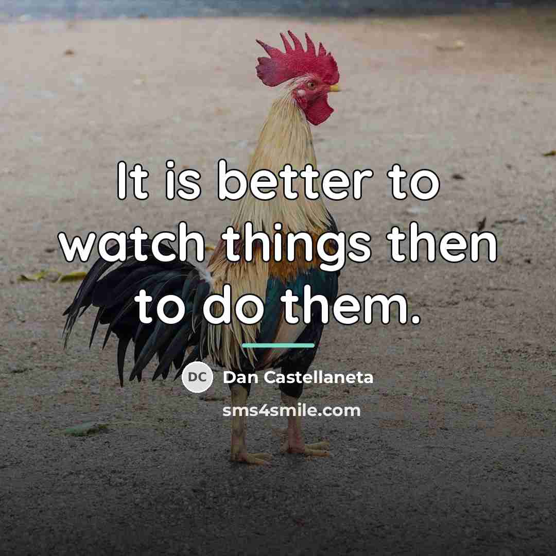“It is better to watch things then to do them.…” quote by Dan Castellaneta