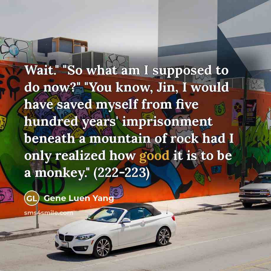 “Wait." "So what am I supposed to do now?" "You…” quote by Gene Luen Yang