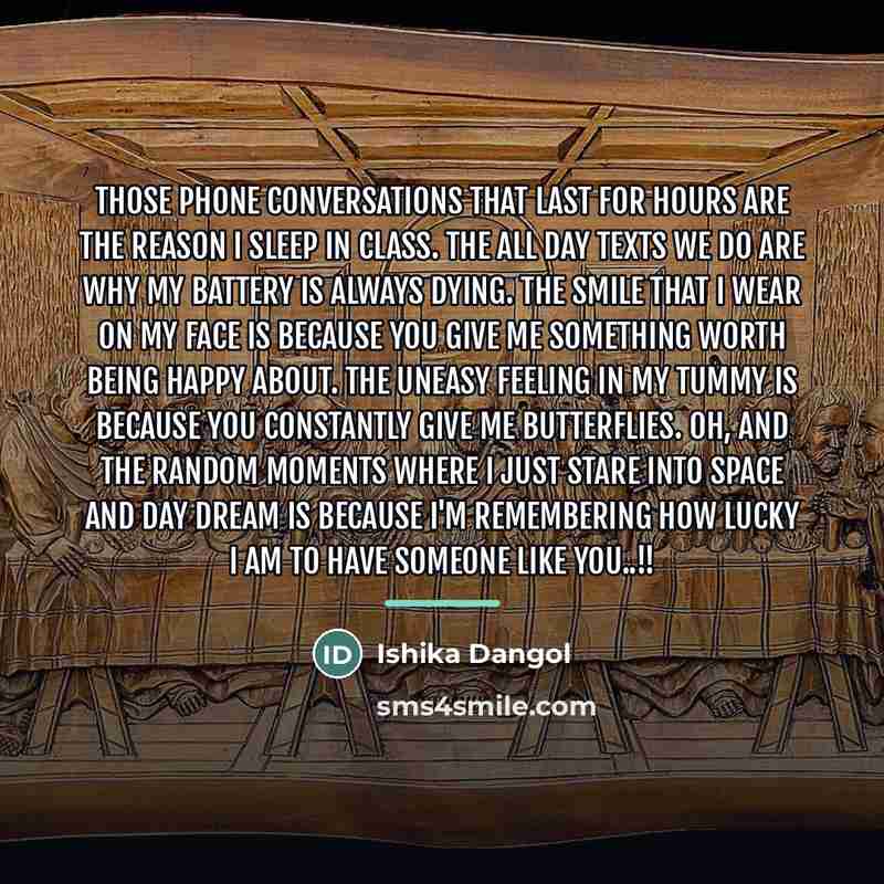 “Those phone conversations that last for hours are the reason…” quote by Ishika Dangol