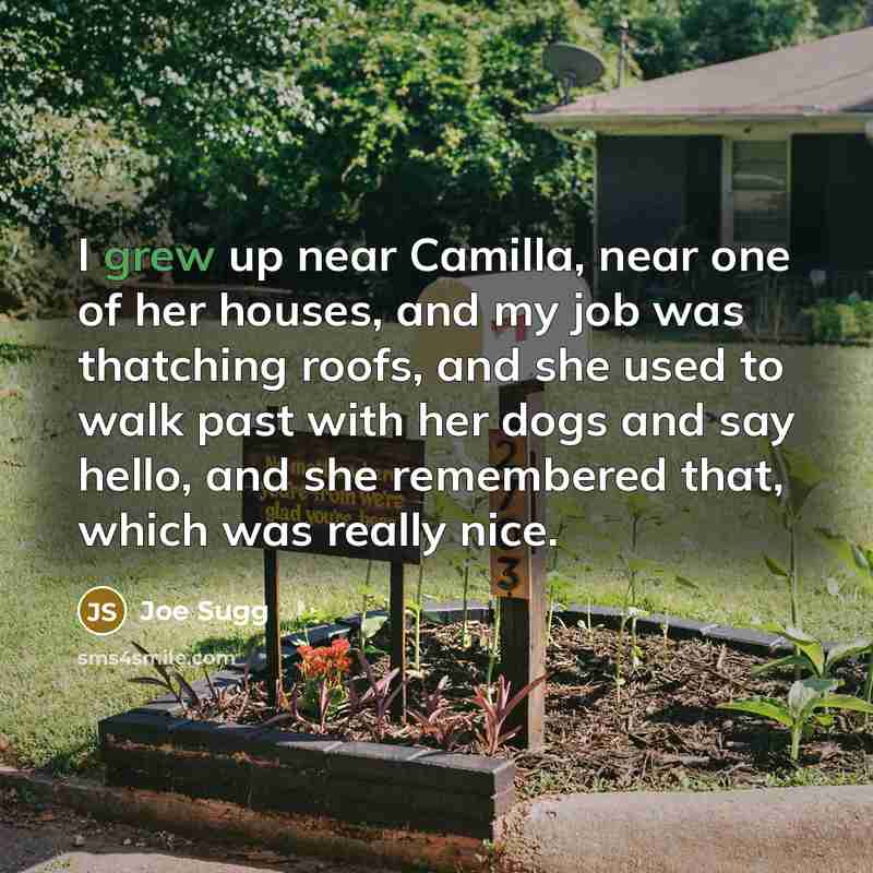“I grew up near Camilla, near one of her houses,…” quote by Joe Sugg