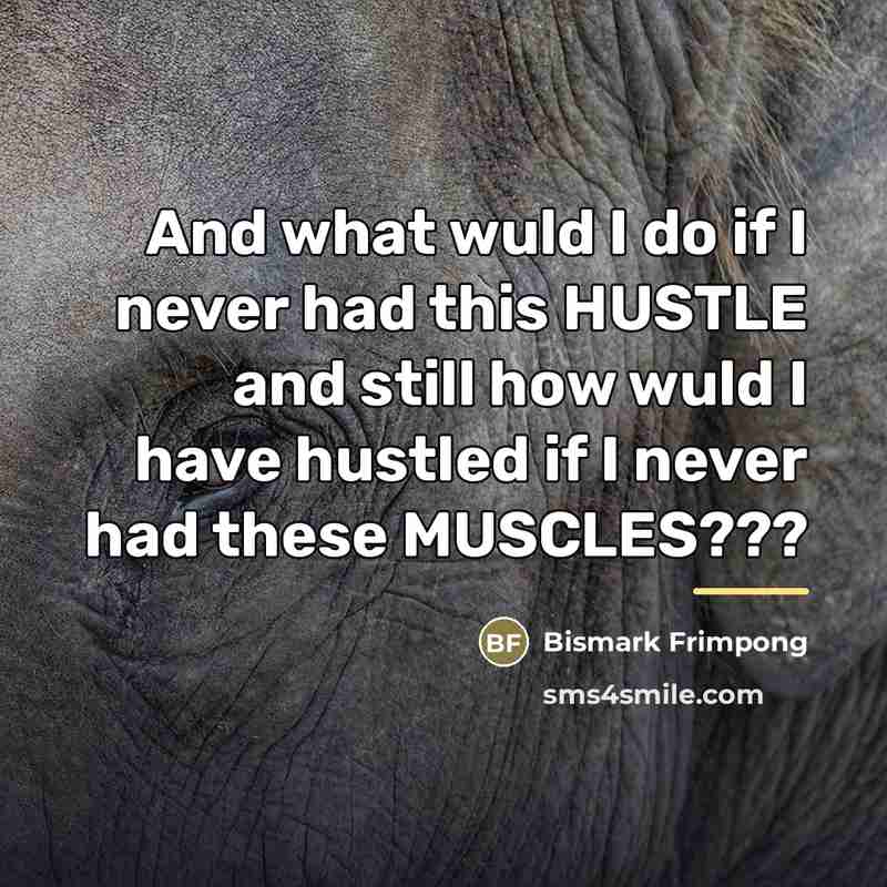 “And what wuld I do if I never had this…” quote by Bismark Frimpong