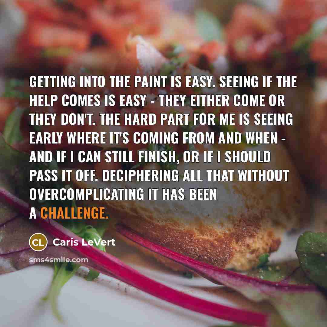“Getting into the paint is easy. Seeing if the help…” quote by Caris LeVert