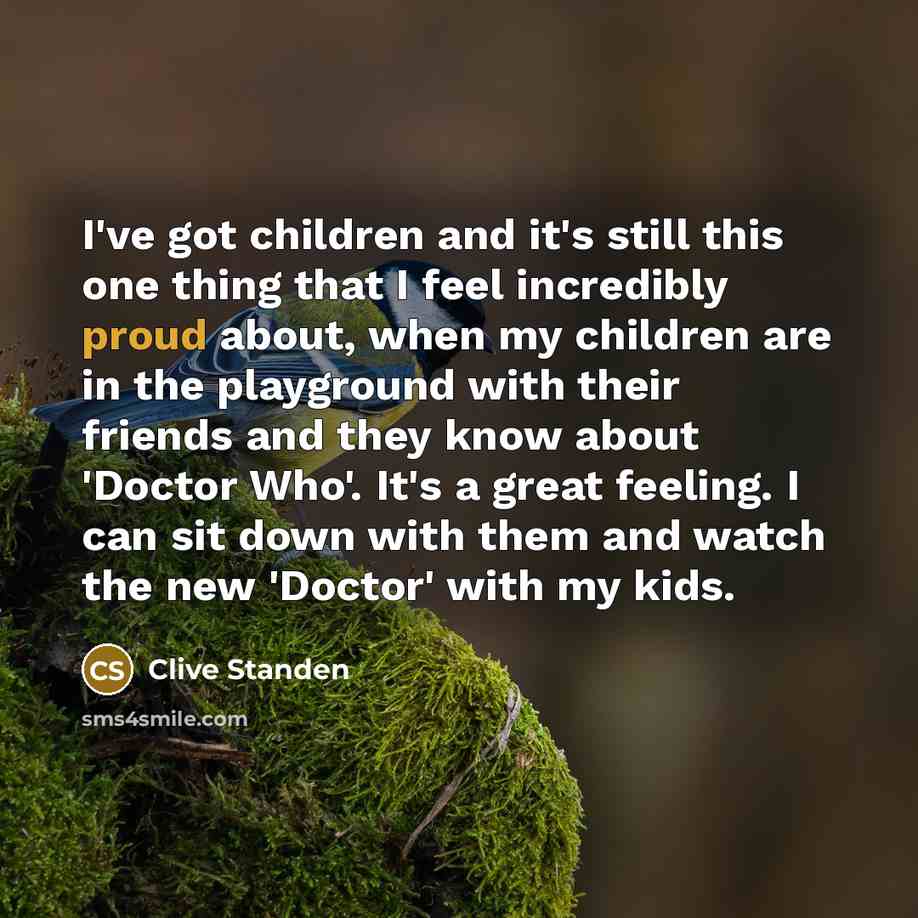 “I've got children and it's still this one thing that…” quote by Clive Standen