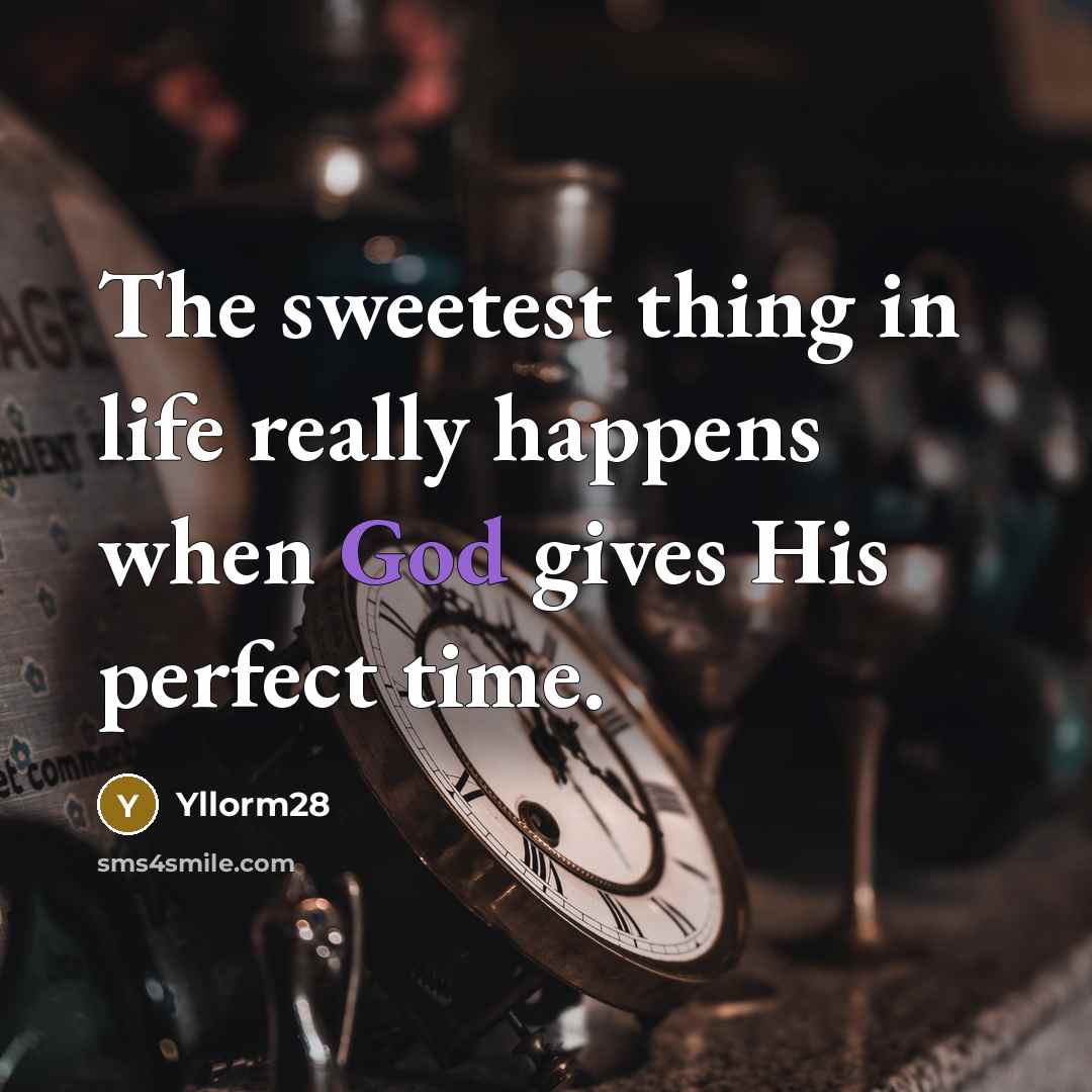 “The sweetest thing in life really happens when God gives…” quote by Yllorm28
