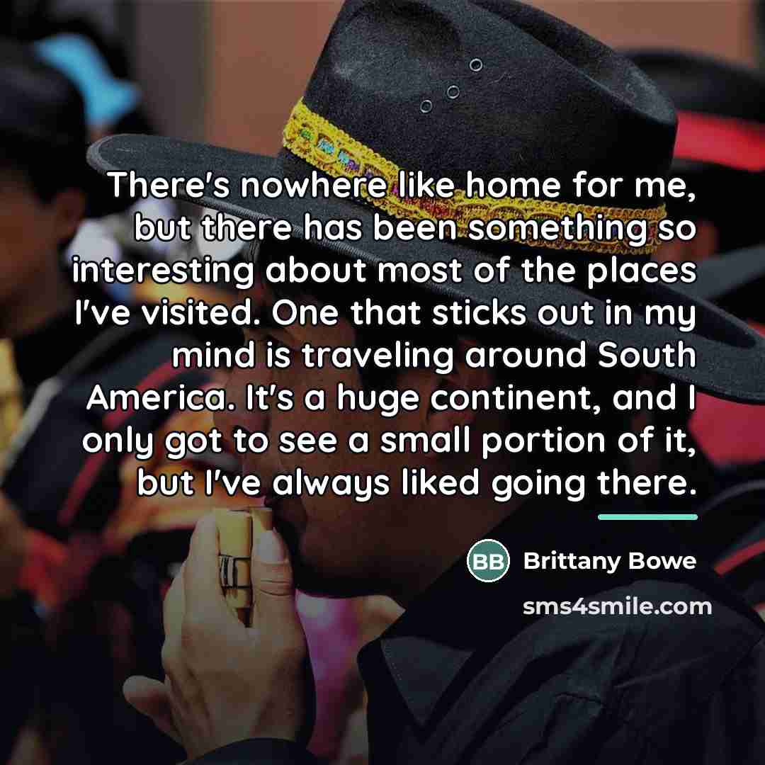 “There's nowhere like home for me, but there has been…” quote by Brittany Bowe