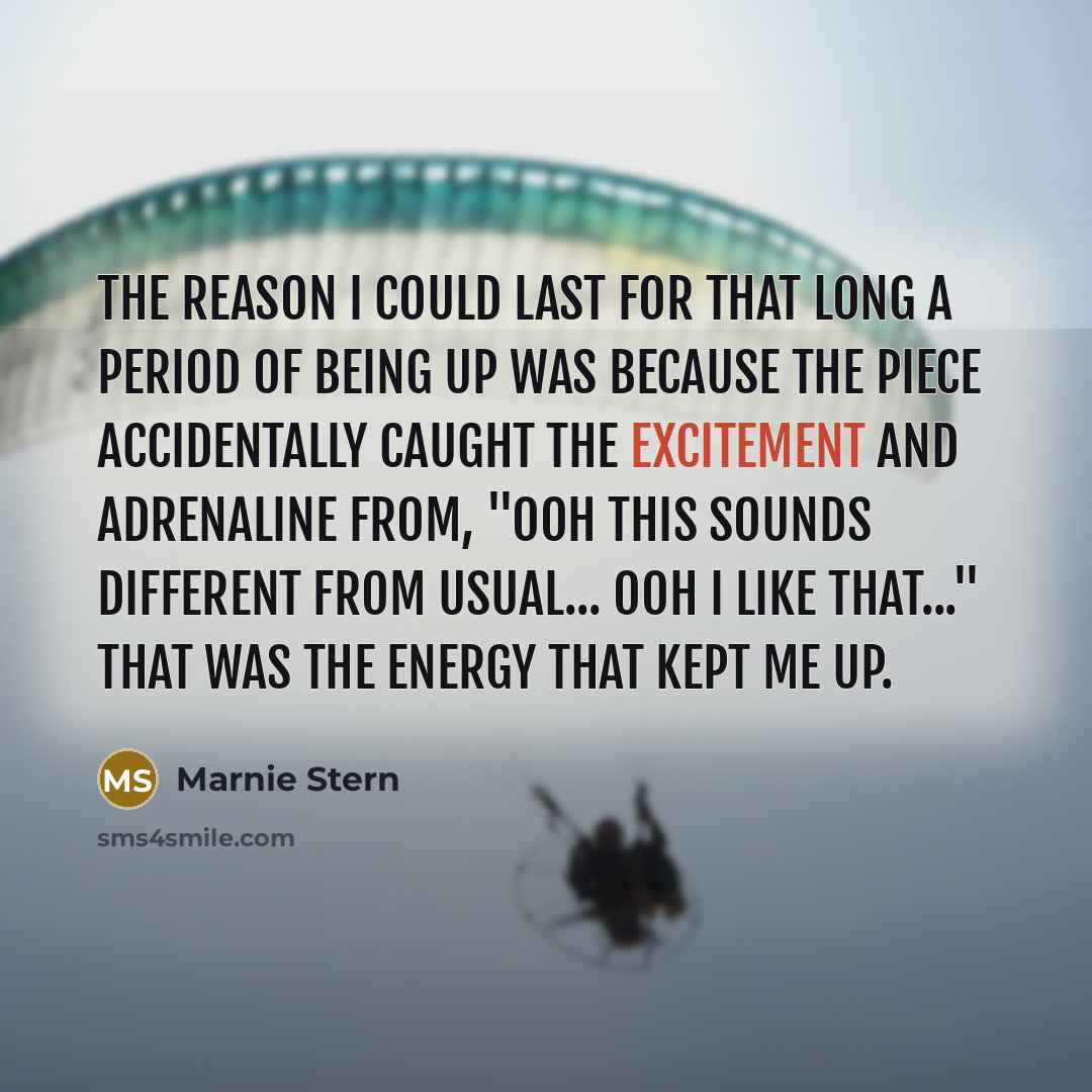 “The reason I could last for that long a period…” quote by Marnie Stern
