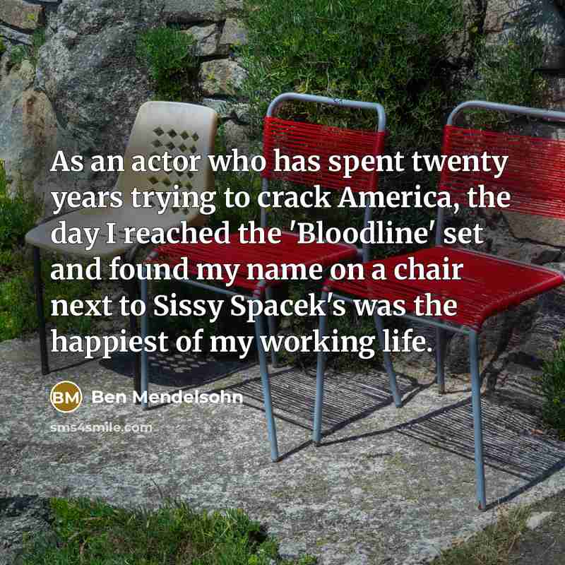 “As an actor who has spent twenty years trying to…” quote by Ben Mendelsohn