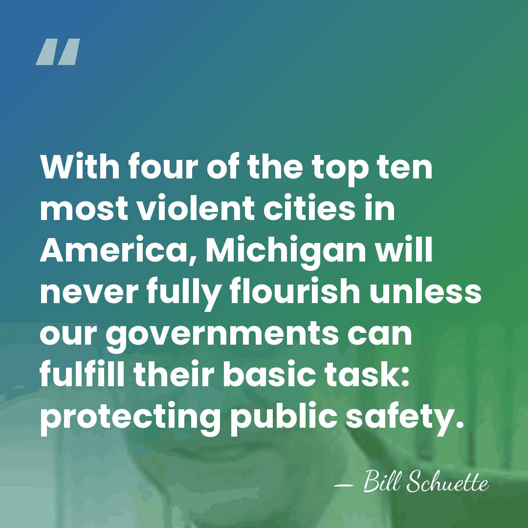 With four of the top ten most violent cities in America, Michigan&hellip; - Bill Schuette