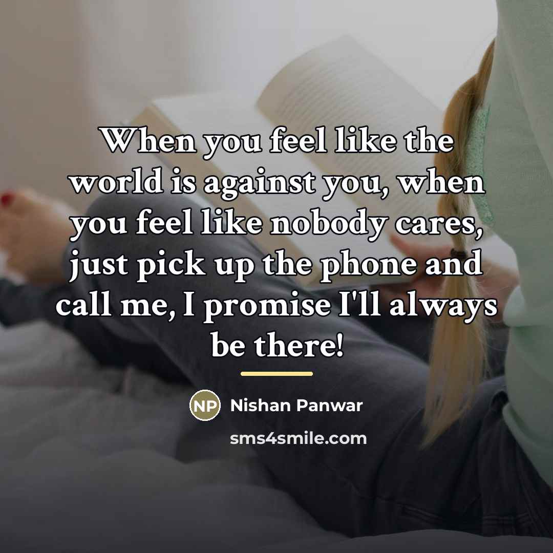 “When you feel like the world is against you, when…” quote by Nishan Panwar