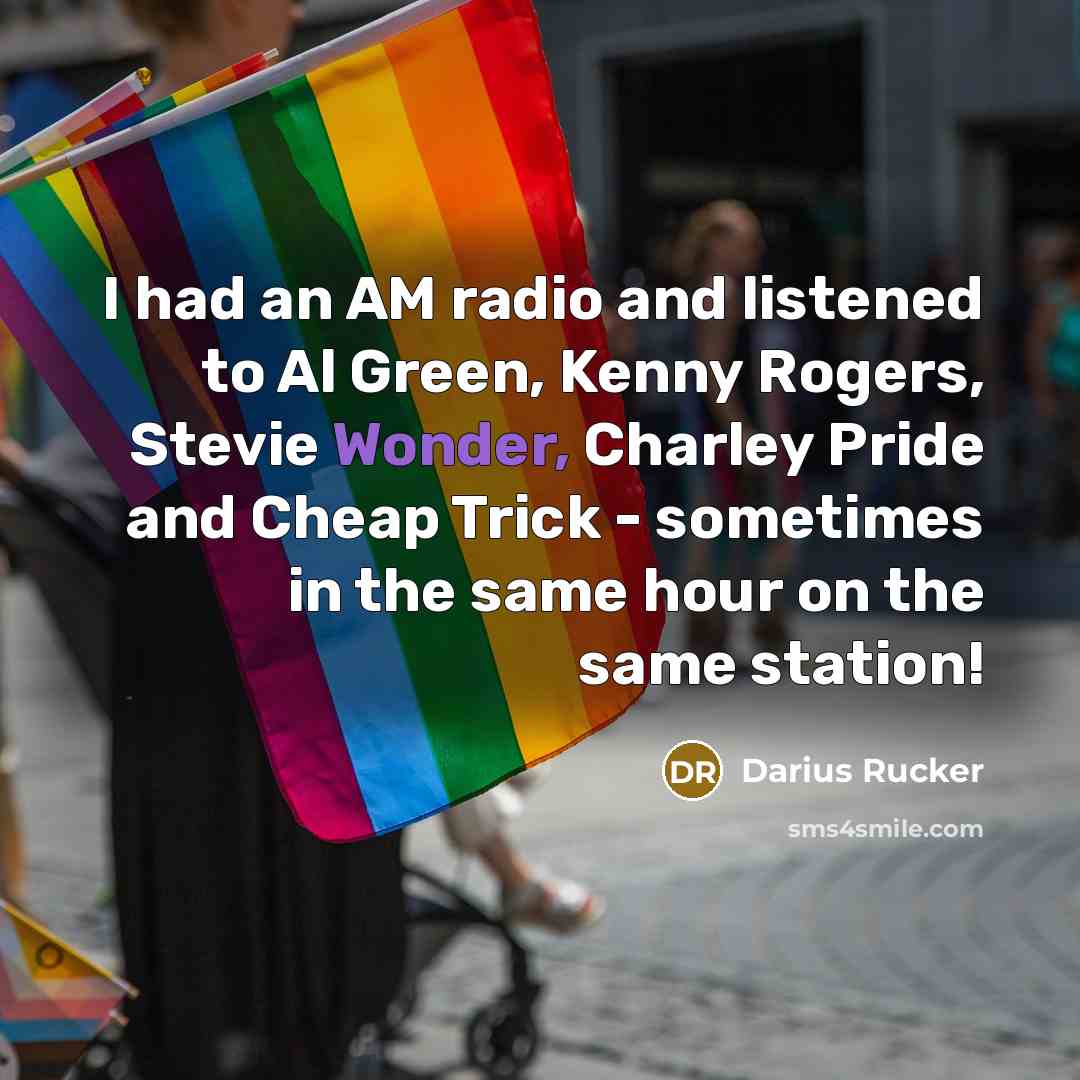 “I had an AM radio and listened to Al Green,…” quote by Darius Rucker