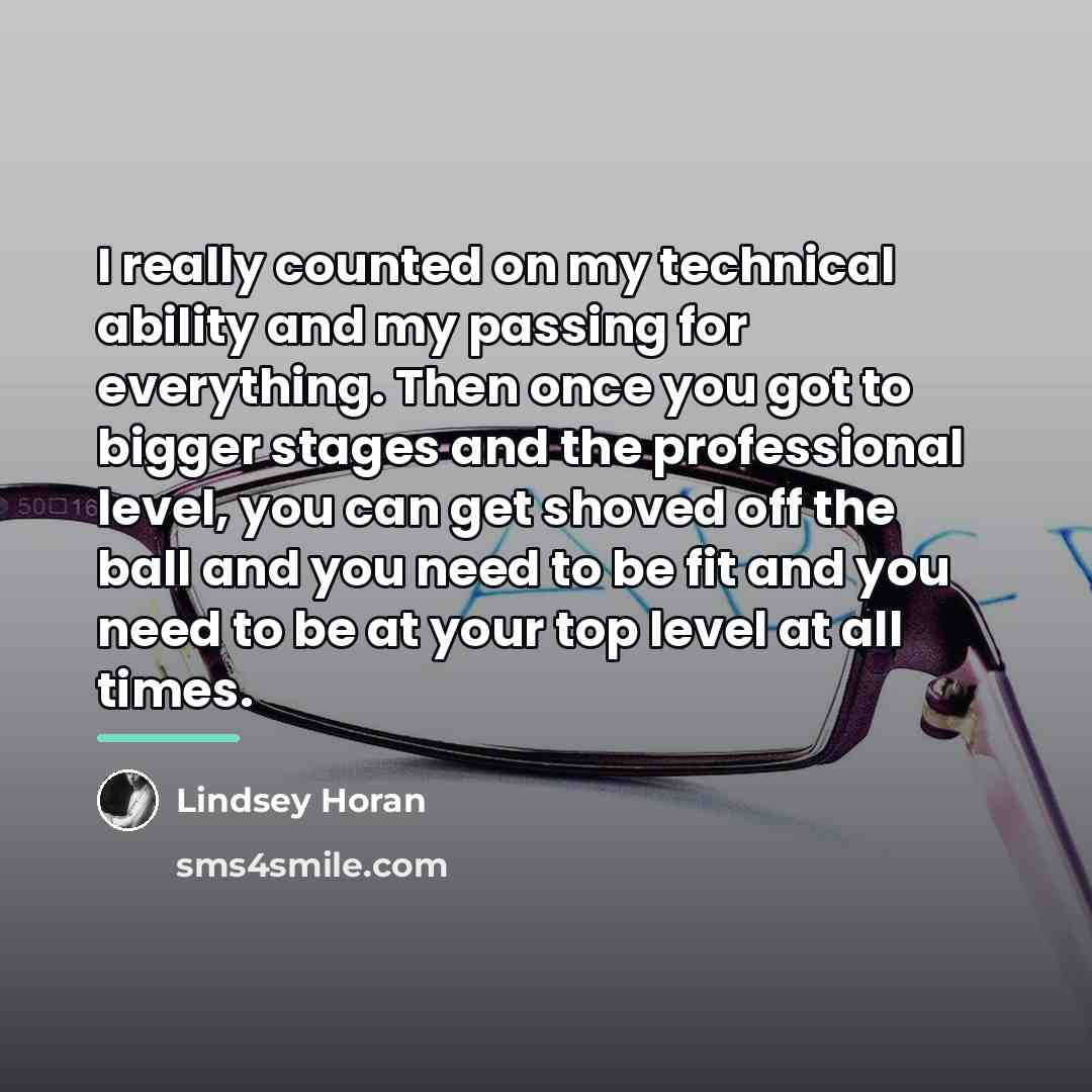“I really counted on my technical ability and my passing…” quote by Lindsey Horan