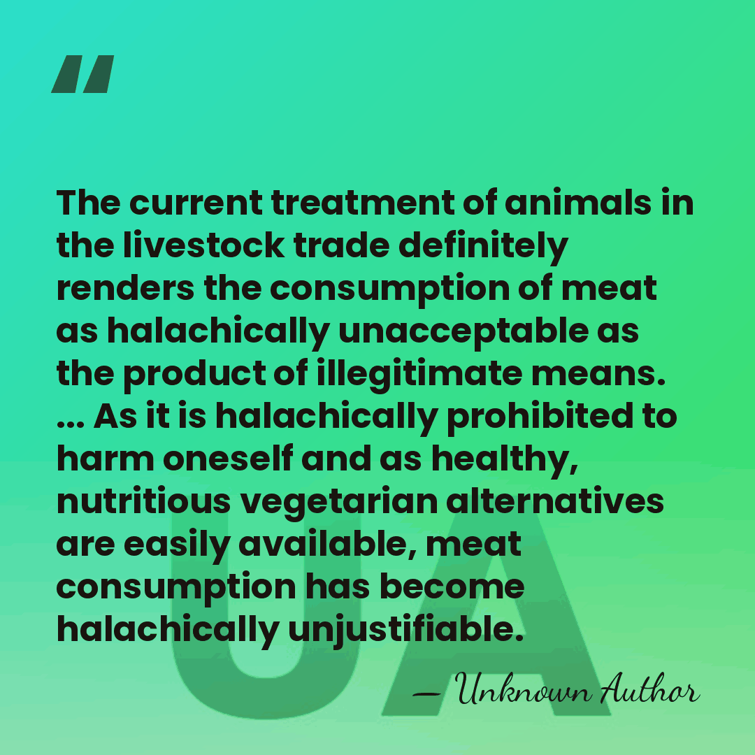 The current treatment of animals in the livestock trade definitely renders the&hellip; - Unknown Author