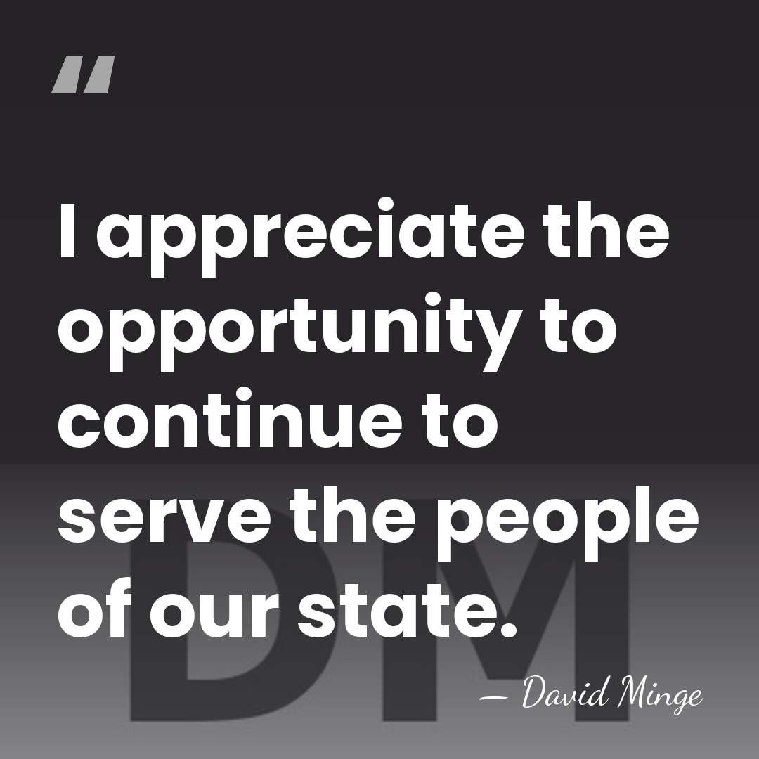 I appreciate the opportunity to continue to serve the people of our&hellip; - David Minge
