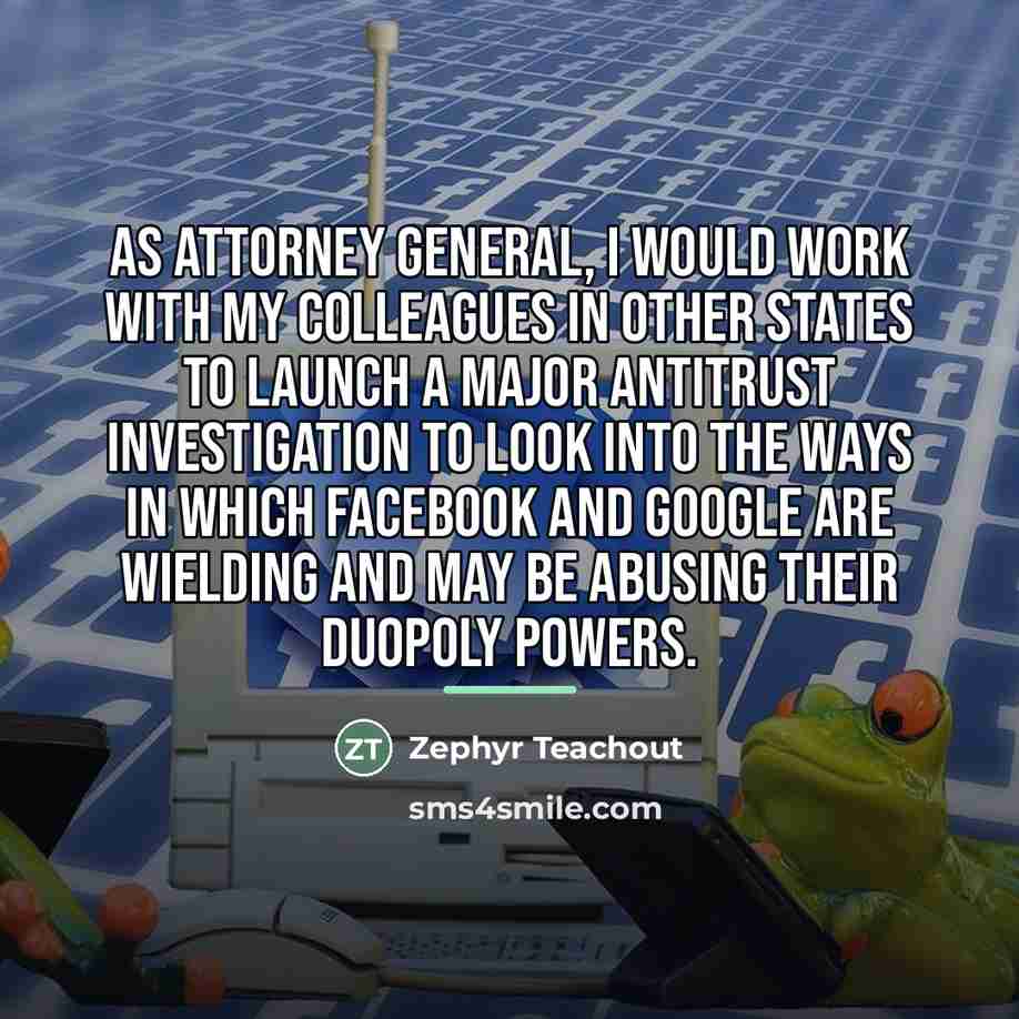 “As attorney general, I would work with my colleagues in…” quote by Zephyr Teachout