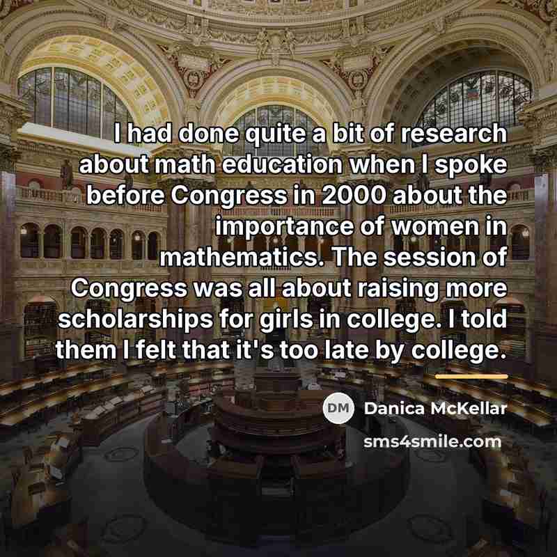 “I had done quite a bit of research about math…” quote by Danica McKellar