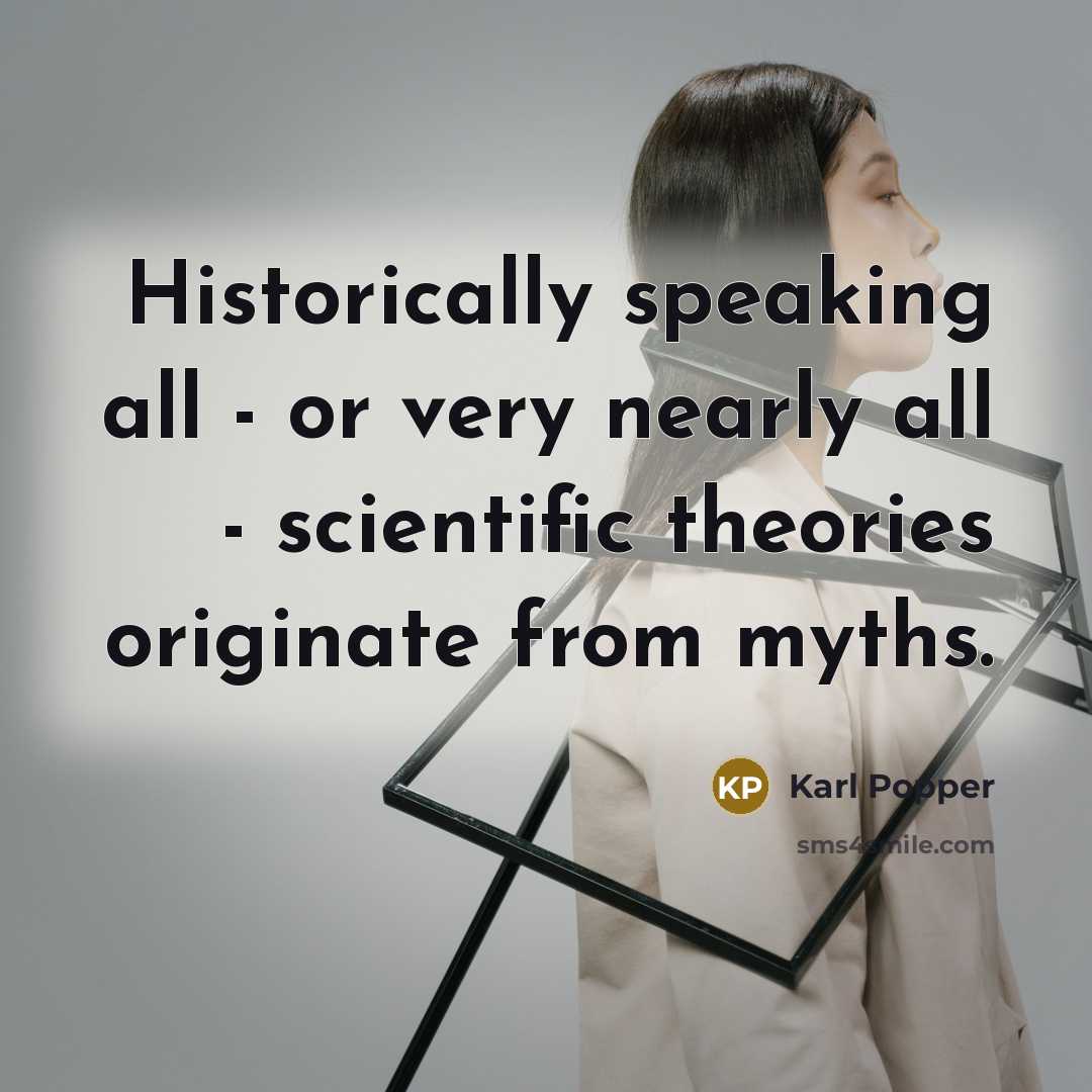 “Historically speaking all - or very nearly all - scientific…” quote by Karl Popper